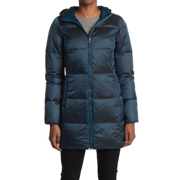 Eddie Bauer Women’s Luna Peak 550 Down Parka – Peacock Blue – Size L - Picture 3 of 7